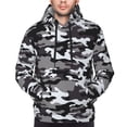 thumbnail image 4 of Hoodies for Men - Black Grey White Camouflage Long Sleeve Comfrt Men'S Fashion Hoodies & Sweatshirts, Sweatshirts for Men Hoodies Pullover Clothing Clothes with Pouch, 4 of 7