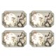 thumbnail image 1 of Juego de 4 manteles individuales de piel sintética, antideslizantes, impermeables, lavables, lavables, para cocina, comedor, mesa de PVC, 50*40cm, 1 of 5