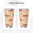 thumbnail image 3 of Vsdgher Pumpkins On Red Car And Tractor 20 Oz Stainless Steel Vacuum Insulated, Travel Mug Coffee Cup for Home, Office, Outdoor Works Great for Ice Drinks and Hot Beverage -Without Straw, 3 of 8