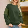 thumbnail image 7 of Workout Sets for Women Sweatshirt Casual Long Sleeve Crewneck Sweatshirts Loose Solid Pullover Tops Hoodless Sweatshirts Long Sleeve Shirts Spring Clothes Casual Tshirts Basic Tee, 7 of 7