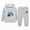 T031-Grey, variant on Zuwimk Boys And Girls 2-Piece Graphic Print Hoodie Jogger Set, Athletic Outfits Elastic Waistband, Big Boy Girls Toddler Activewear(T031-Black)