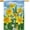 Color-28" x 40", variant on Welcome Spring House Flag 28x40 Double Sided , Burlap Large Daffodil Floral Flower Holiday Yard Sign House Outside Outdoor Hello Summer Decoration