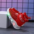 thumbnail image 6 of Hessimy Toddler Light Up Shoes Boys Girls Lightweight Breathable Mesh Non-Slip Running Sneakers for Toddler and Little Kid(Red,11.5), 6 of 6