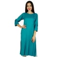 thumbnail image 1 of Bimba Kurta en Rayonne pour Femmes Kurti Designer Manches 3/4 Tunique Formelle Décontractée, 1 of 9
