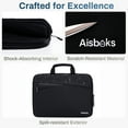thumbnail image 3 of Aisboks 16-17.3''Zipper Laptop Bag for Men&Women,Laptop Sleeve 17'',Water Resistant Laptop Case,Shockproof Soft Padded Cover Carrying Computer Bag with MacBook, HP, Dell, Acer Notebook,Black, 3 of 4