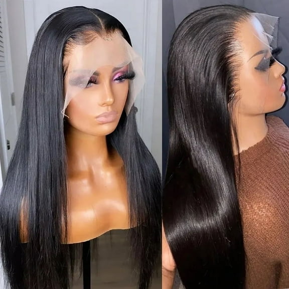 13x6 Bone Straight Human Hair Lace Frontal Wig 5x5 Lace Wigs For Women Pre Plucked With Baby Hair 13x4 Lace Front Wig DOPI