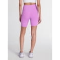 thumbnail image 3 of Athletic Works Women's and Women's Plus High Rise Bike Shorts, 7" Inseam, Size XS-4X, 3 of 5