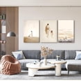 thumbnail image 5 of 3 Pcs Framed Jesus Wall Art Christ Religion Canvas Wall Decor Minimalist Boho Christian Home Pictures Posters Prints Paintings for Living Room Bedroom Church Decorations Ready to Hang(12x16in), 5 of 6
