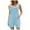 Blue, variant on Womens Rompers Jumpsuits Casual Summer Outfits 2024 Shorts Overalls With Pockets Loose Comfy Fashion Clothes Womens Party Outfits Ruffle Outfits for Women Fitted Rompers for Women