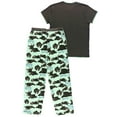 thumbnail image 4 of Lazy One Women's Pajama Set, Short Sleeves with Cute Prints, Relaxed Fit, Bearly Awake, 4 of 7