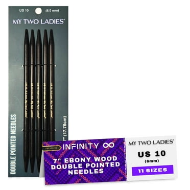 Infinity | Double Pointed Needles | Ebony | 11 Sizes