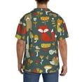 thumbnail image 3 of Kdxio Men'S Hawaiian Shirt For Men Short Sleeve Shirt Cute Animal Forest Summer Casual Holiday Beach Button Down T-Shirts, 3 of 5
