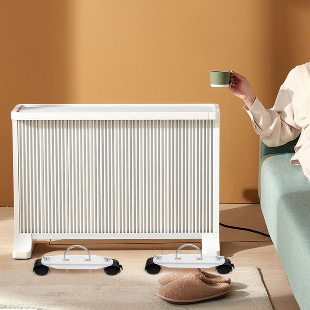 unbranded 1Par Móviles Para Radiador Eléctrico Soporte Firme De Acero Y Fácil Movimiento