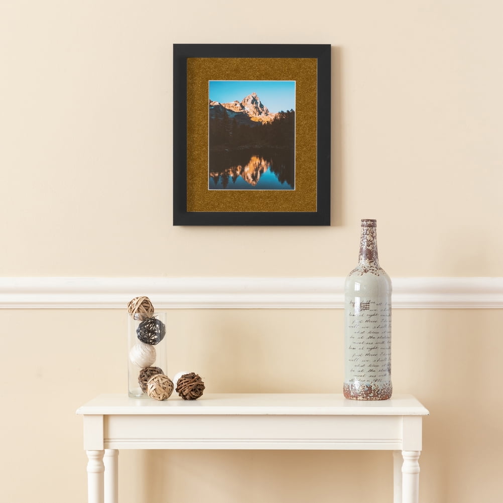 ArtToFrames 22x28 Matted Picture Frame with 18x24 Single Mat Photo Opening Framed in 1.25 Satin Black and 2 Coronado Mat (FWM-3926-22x28)