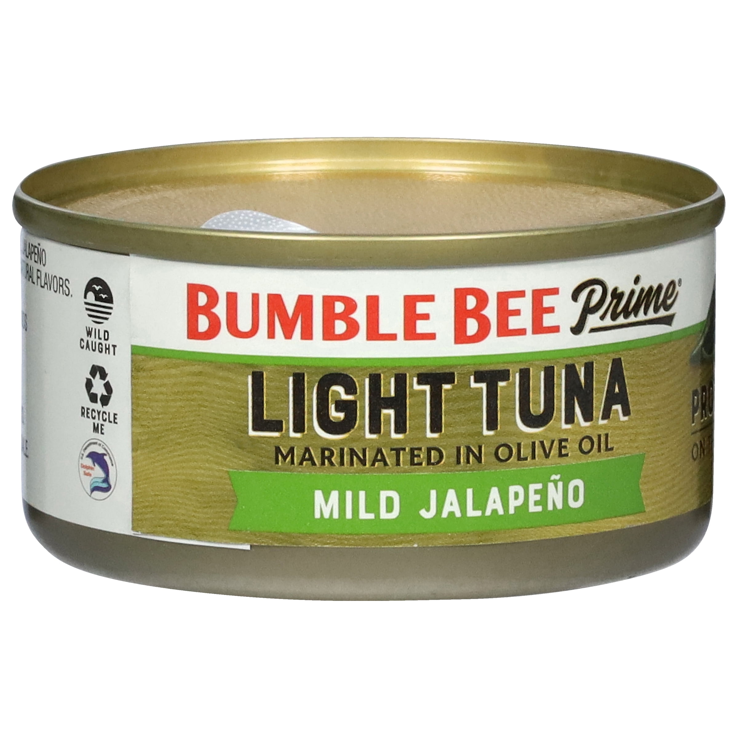 (4 pack) Bumble Bee Prime Tuna Protein on The Run Olive Oil & Mild Jalapeño, 20g Protein per serving, 3.5 oz Kit