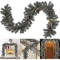 thumbnail image 4 of 2 Guirnaldas Navideñas de 1,8 m LIUYMXG con Piñas Bayas Lazos de Lino, 4 of 5