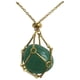 thumbnail image 4 of Collar con colgante de gota de piedra Adorno de decoración Elegantes y delicados en alambre para Acción de Gracias Día de San Valentín Verde, 4 of 9