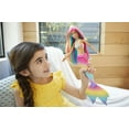 thumbnail image 3 of Barbie Dreamtopia Mermaid Doll with Rainbow Hair, Blue Eyes & Color-Change Feature, 3 of 7