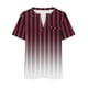 thumbnail image 5 of Plus Tamaño de las Mujeres Blusas, Cuello en V Casual Suelto Manga Corta Superior, Impresión Blusa Poliéster Spandex, 5 of 8