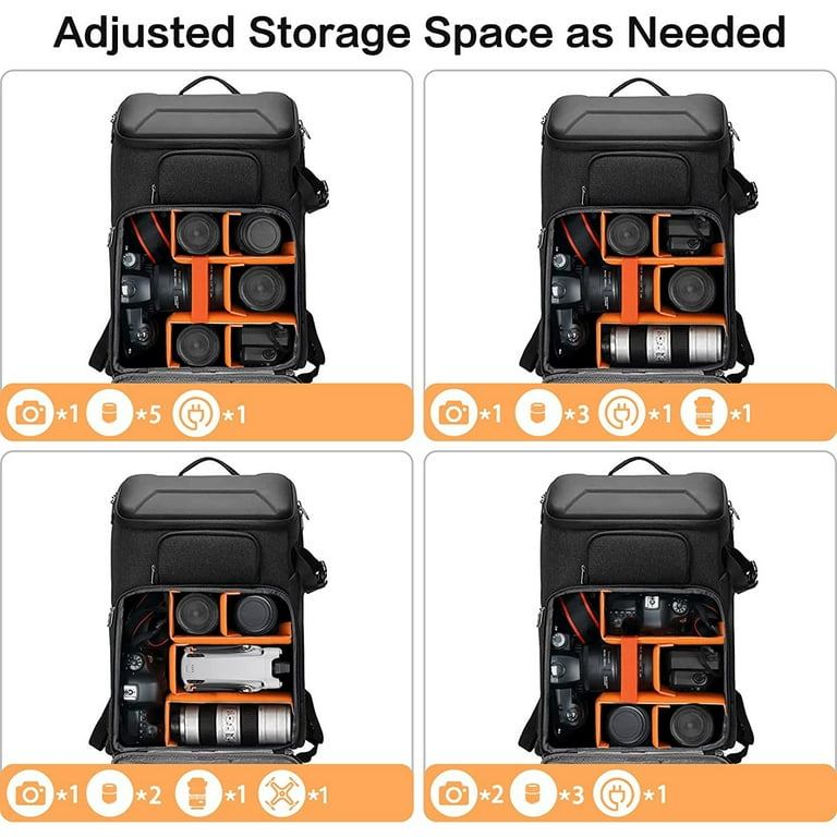 Zaino Fotografico MOSISO Impermeabile, Per DSLR, Con Vano Laptop 16", Supporto Treppiede, Nero - 4