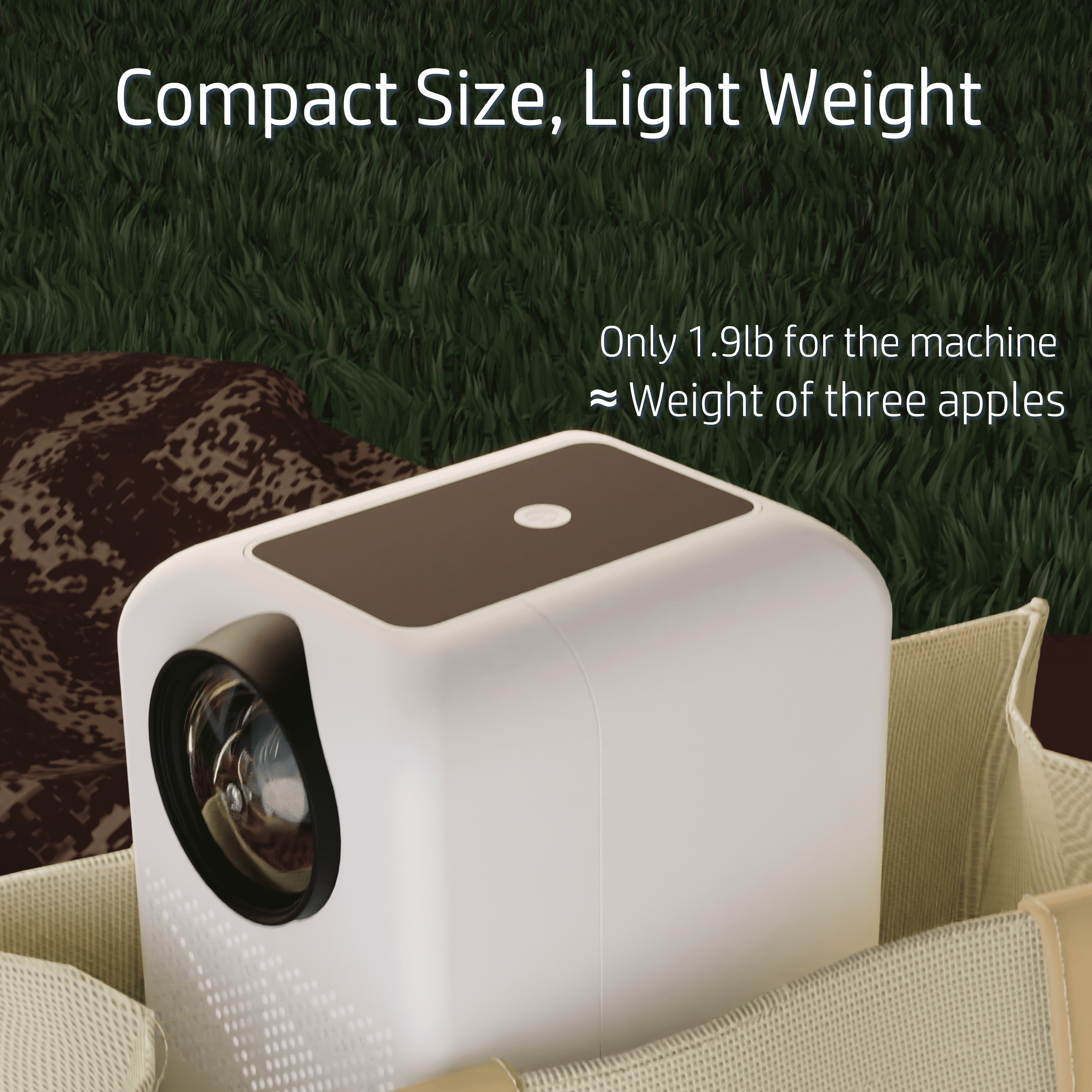 HP CC180W Promo 2in1 Mobile HD Projector - Wireless Projection (iOS/Android), Bluetooth Out, HDMI *1, Native HD Resolution, with  84" Screen