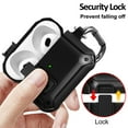 thumbnail image 3 of Duo Shield Secure Lock Designed For AirPods 3rd Gen With Hook, Black/Black, 3 of 7