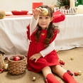 thumbnail image 4 of YWDJ Toddler Girl Party Dresses Santa Claus Girl Characters Dressed Up In Tulle Skirts Red 1Y, 4 of 4