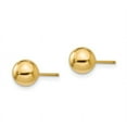 thumbnail image 3 of Gold Button Ball 6mm Stud Earrings in 14K Yellow Gold, 3 of 4
