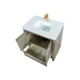 thumbnail image 3 of Lafarre 30 in W Rustic Acacia Bath Vanity, Cultured Marble Top and Rose Gold Faucet Set, 3 of 6