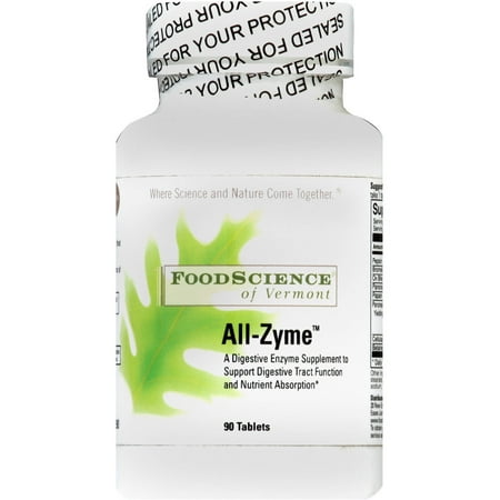 Food Science All-Zyme Digestive Enzyme Tablets, 90