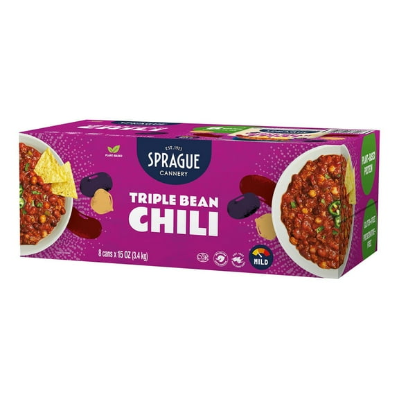 Sprague Cannery Triple Bean Chili, 15 Ounce (Pack of 8)