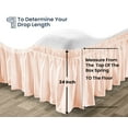 thumbnail image 3 of SGI Bedding 24 Inch Wrap Around Bedskirt | Microfiber Wrap Around Bed Skirt | Fade-Resistant, Wrinkle-free, Anti-static, Decorative, Extra Storage Space, Clutter-Free | Texas King, Peach, 3 of 8