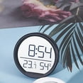 thumbnail image 3 of Compact Wall Mounted Clock with Date and Temp Display Perfect for Small Spaces, 3 of 10
