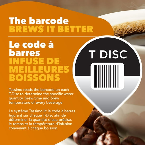 24 dosettes T-Discs Café Long Classique L'Or familial Tassimo