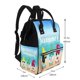 thumbnail image 2 of Fotbe Hello Summer Gnome 1 Mochila Maternidad - Lona de Sarga Impermeable, Mochila de Pañales de Gran Capacidad con Múltiples Bolsillos y Correas Ajustables, 2 of 6
