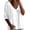 White, variant on Bosfbaoi Womens Blouses V Neck Lace Trim Relaxed Fit 3/4 Sleeve Babydoll Crinkle Fabric Casual Tops for Women
