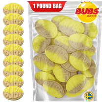 Bubs Banana Ovals Vegan Gummy Candy, 1 Pound Bag