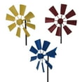 thumbnail image 5 of Idyllic wrought iron multicolor garden plug-in rotating windmill gardening courtyard villa decoration outdoor windmill plug-in, 5 of 9