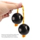 thumbnail image 5 of M Buder 2Pcs Bola Rítmica Africana Ajustable Negro Cómodo Sonajero Africano para Entretenimiento, 5 of 9