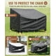 thumbnail image 4 of Funda Protectora para Silla de Jardín 95x90x69cm, 2 Piezas Funda Impermeable para Sillón Exterior, Lona para Sillón Sofá Banco en Tela Oxford 210D, Duradera y Resistente al Viento, 4 of 5