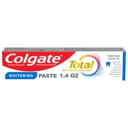(3 pack) Colgate Total Active Prevention Travel Whitening Toothpaste, Mint, 1.4 oz