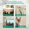 thumbnail image 5 of Avalon Home Canvas Drop Cloth 4x12 ft Pack of 2 - 8oz Painters Drop Cloth for Painting - Canvas Tarps for Floor & Furniture Protection - All Purpose Canvas Fabric Painting Drop Cloths, 5 of 8