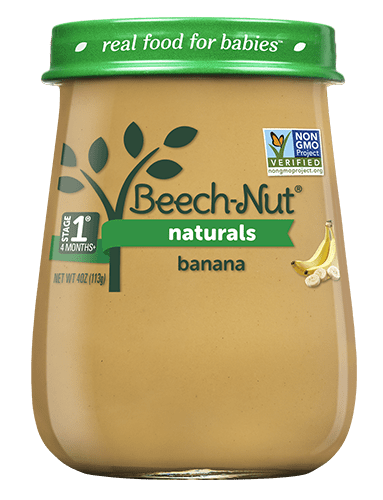 Beech-Nut Naturals Stage 1, Banana Baby Food, 4 oz Jar