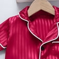 thumbnail image 4 of LEKWK Toddler Pajamas Short Sleeve Button Down Tops and Shorts Girls Comfy Lightweight 2 Piece Sleepwear Summer Fashion Casual Lounge Homewear, 4 of 9