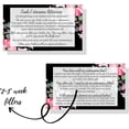 thumbnail image 4 of Lash Extension Aftercare Instructions Business Cards  Package of 50  Lash Boss Black Floral Design Double Sided Size 3.5 x 2" inches After Care 2-3 Week Fillers, 4 of 8