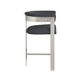 thumbnail image 5 of Meridian Furniture Romeo Black Boucle Fabric Counter Stool (Set of 2), 5 of 7