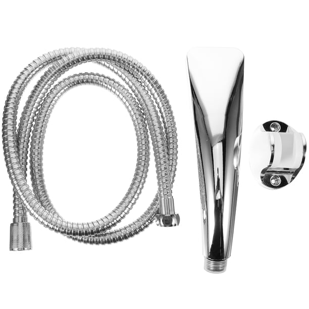Cabezal de ducha cuadrado supercargado, ducha de mano, suministros de baño con tubo y soporte