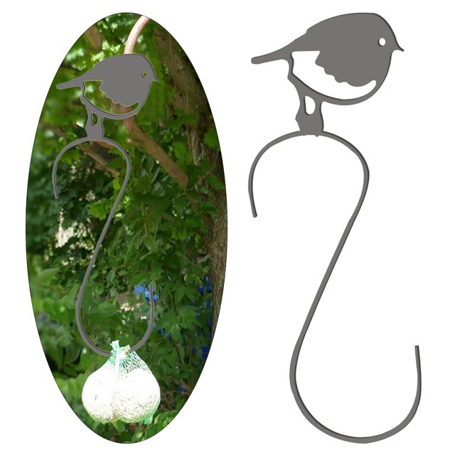 para comedero de pájaro colgante decorativa, adornos de para el hogar, jardín, Patio, decoración al aire libre Macarena Gancho comedero para pájaros