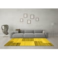 thumbnail image 3 of Ahgly Company Indoor Rectangle Abstract Yellow Contemporary Area Rugs, 6' x 9', 3 of 4