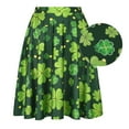 thumbnail image 3 of Womens St. Patricks Day Skirts for Women Shamrock Clover Skirt (Size: Medium), 3 of 5